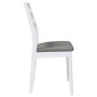 Sillas de comedor con cojines 2uds madera maciza blanco caucho von , Essstühle - Ref: Foro24-4102519, Preis: 132,53 €, Rabatt: %