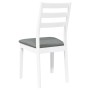 Sillas de comedor con cojines 2uds madera maciza blanco caucho von , Essstühle - Ref: Foro24-4102519, Preis: 132,53 €, Rabatt: %