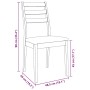 Sillas de comedor con cojines 2uds madera maciza blanco caucho von , Essstühle - Ref: Foro24-4102519, Preis: 132,53 €, Rabatt: %