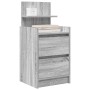 Mesilla de noche con 2 cajones gris Sonoma 38x34x80 cm by , Nightstands - Ref: Foro24-861365, Price: 56,18 €, Discount: %