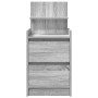 Mesilla de noche con 2 cajones gris Sonoma 38x34x80 cm by , Nightstands - Ref: Foro24-861365, Price: 56,18 €, Discount: %