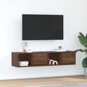 Muebles de TV 2uds Roble marrón 60x31x25,5 cm Madera ingeniería de , Muebles TV - Ref: Foro24-861449, Precio: 64,86 €, Descue...