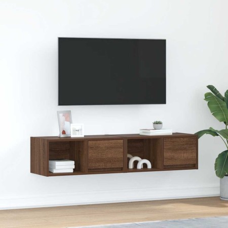 Muebles de TV 2uds Roble marrón 60x31x25,5 cm Madera ingeniería von , TV-Möbel - Ref: Foro24-861449, Preis: 64,86 €, Rabatt: %
