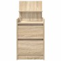 Mesilla de noche con 2 cajones roble Sonoma 38x34x80 cm de , Mesitas de noche - Ref: Foro24-861359, Precio: 60,12 €, Descuent...