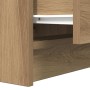 Mesilla de noche con 2 cajones roble artesanal 38x34x80 cm by , Nightstands - Ref: Foro24-861371, Price: 54,66 €, Discount: %