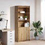 Aparador Artisan Roble 70x35x180 cm Madera de ingeniería by , Sideboards - Ref: Foro24-3328479, Price: 126,76 €, Discount: %
