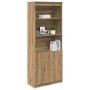 Aparador Artisan Roble 70x35x180 cm Madera de ingeniería by , Sideboards - Ref: Foro24-3328479, Price: 126,76 €, Discount: %