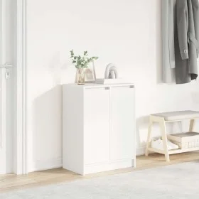 Zapatero blanco 57x34x76 cm madera de ingeniería de , Zapateros y organizadores de calzado - Ref: Foro24-861868, Precio: 86,9...