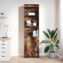 Aparador alto roble ahumado 50x35x180 cm madera de ingeniería by , Sideboards - Ref: Foro24-3328466, Price: 106,50 €, Discoun...