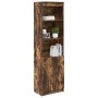 Aparador alto roble ahumado 50x35x180 cm madera de ingeniería by , Sideboards - Ref: Foro24-3328466, Price: 106,50 €, Discoun...