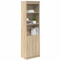 Aparador alto roble Sonoma 50x35x180 cm madera de ingeniería by , Sideboards - Ref: Foro24-3328464, Price: 104,56 €, Discount: %