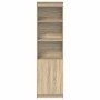 Aparador alto roble Sonoma 50x35x180 cm madera de ingeniería by , Sideboards - Ref: Foro24-3328464, Price: 104,56 €, Discount: %