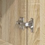 Aparador alto roble Sonoma 50x35x180 cm madera de ingeniería by , Sideboards - Ref: Foro24-3328464, Price: 104,56 €, Discount: %