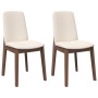 Sillas de comedor con cojines 2 uds madera maciza marrón caucho by , dining chairs - Ref: Foro24-4102443, Price: 159,07 €, Di...
