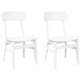 Sillas de comedor 2 unidades madera maciza de caucho blanco by , dining chairs - Ref: Foro24-4102441, Price: 150,34 €, Discou...