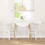 Sillas de comedor 2 unidades madera maciza de caucho blanco by , dining chairs - Ref: Foro24-4102441, Price: 150,34 €, Discou...