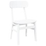 Sillas de comedor 2 unidades madera maciza de caucho blanco by , dining chairs - Ref: Foro24-4102441, Price: 150,34 €, Discou...