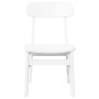 Sillas de comedor 2 unidades madera maciza de caucho blanco by , dining chairs - Ref: Foro24-4102441, Price: 150,34 €, Discou...
