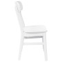 Sillas de comedor 2 unidades madera maciza de caucho blanco by , dining chairs - Ref: Foro24-4102441, Price: 150,34 €, Discou...