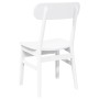 Sillas de comedor 2 unidades madera maciza de caucho blanco by , dining chairs - Ref: Foro24-4102441, Price: 150,34 €, Discou...