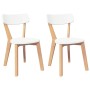 Sillas de comedor 2 unidades madera maciza de caucho by , dining chairs - Ref: Foro24-4102434, Price: 120,62 €, Discount: %