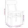 Sillas de comedor con cojines 2 uds madera maciza marrón caucho von , Essstühle - Ref: Foro24-4102436, Preis: 157,06 €, Rabat...