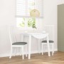 Sillas de comedor con cojines 2uds madera maciza blanco caucho by , dining chairs - Ref: Foro24-4102457, Price: 151,54 €, Dis...