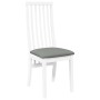 Sillas de comedor con cojines 2uds madera maciza blanco caucho by , dining chairs - Ref: Foro24-4102457, Price: 151,54 €, Dis...