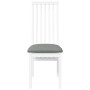 Sillas de comedor con cojines 2uds madera maciza blanco caucho by , dining chairs - Ref: Foro24-4102457, Price: 151,54 €, Dis...