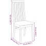 Sillas de comedor con cojines 2 uds madera maciza caucho von , Essstühle - Ref: Foro24-4102455, Preis: 148,87 €, Rabatt: %