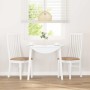 Sillas de comedor con cojines 2uds madera maciza blanco caucho von , Essstühle - Ref: Foro24-4102460, Preis: 145,65 €, Rabatt: %