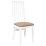Sillas de comedor con cojines 2uds madera maciza blanco caucho von , Essstühle - Ref: Foro24-4102460, Preis: 145,65 €, Rabatt: %