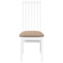 Sillas de comedor con cojines 2uds madera maciza blanco caucho von , Essstühle - Ref: Foro24-4102460, Preis: 145,65 €, Rabatt: %