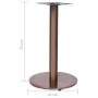 Pata de mesa de bistró dorada Ø45x72 cm acero inoxidable by , Table legs - Ref: Foro24-325442, Price: 97,02 €, Discount: %