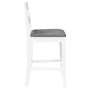 Taburetes de bar con cojines 2 uds madera maciza blanca caucho von , Küchenhocker - Ref: Foro24-4102559, Preis: 136,73 €, Rab...