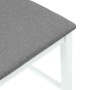 Taburetes de bar con cojines 2 uds madera maciza blanca caucho von , Küchenhocker - Ref: Foro24-4102559, Preis: 136,73 €, Rab...