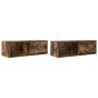 Muebles de TV 2 uds madera ingeniería color roble 80x31x25,5 cm de , Muebles TV - Ref: Foro24-861463, Precio: 74,12 €