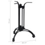 Pata de mesa de bistró negra Ø60x72 cm Aluminio fundido von , Tischbeine - Ref: Foro24-325435, Preis: 86,87 €, Rabatt: %