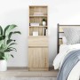 Mesilla de noche de roble Sonoma 39x35x125 cm Madera ingeniería de , Mesitas de noche - Ref: Foro24-861312, Precio: 84,48 €, ...
