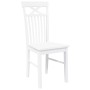 Sillas de comedor 2 unidades madera maciza de caucho blanco by , dining chairs - Ref: Foro24-4102415, Price: 120,54 €, Discou...