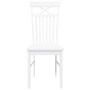 Sillas de comedor 2 unidades madera maciza de caucho blanco by , dining chairs - Ref: Foro24-4102415, Price: 120,54 €, Discou...