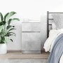 Mesilla de noche gris hormigón 39x35x65 cm madera de ingeniería by , Nightstands - Ref: Foro24-861325, Price: 48,79 €, Discou...