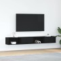 Muebles de TV 2 uds Roble Negro 100x31x25,5cm Madera ingeniería von , TV-Möbel - Ref: Foro24-861475, Preis: 96,45 €, Rabatt: %