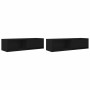 Muebles de TV 2 uds Roble Negro 100x31x25,5cm Madera ingeniería von , TV-Möbel - Ref: Foro24-861475, Preis: 96,45 €, Rabatt: %