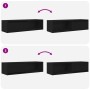 Muebles de TV 2 uds Roble Negro 100x31x25,5cm Madera ingeniería von , TV-Möbel - Ref: Foro24-861475, Preis: 96,45 €, Rabatt: %