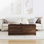Mesa de centro con cajones roble marrón 100x100x40 cm by , Coffee table - Ref: Foro24-3328405, Price: 172,45 €, Discount: %