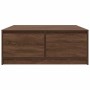 Mesa de centro con cajones roble marrón 100x100x40 cm by , Coffee table - Ref: Foro24-3328405, Price: 172,45 €, Discount: %