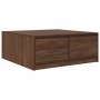 Mesa de centro con cajones roble marrón 100x100x40 cm by , Coffee table - Ref: Foro24-3328405, Price: 172,45 €, Discount: %