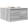 Mesa de centro con cajones Sonoma gris 70,5x70x40 cm by , Coffee table - Ref: Foro24-3328413, Price: 100,62 €, Discount: %