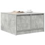 Mesa de centro con cajones gris hormigón 70,5x70x40 cm by , Coffee table - Ref: Foro24-3328411, Price: 97,37 €, Discount: %